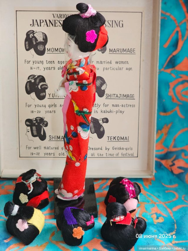 Японская куколка , с париками , набор 2 (453.7) (фото 9)