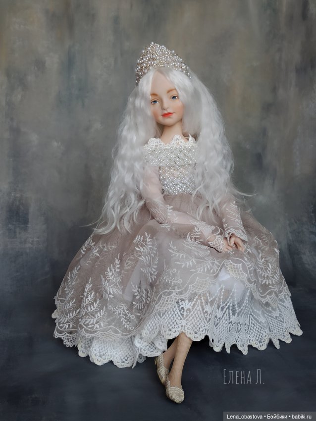 Авторская кукла коллекционная будуарная кукла (фото 4)
