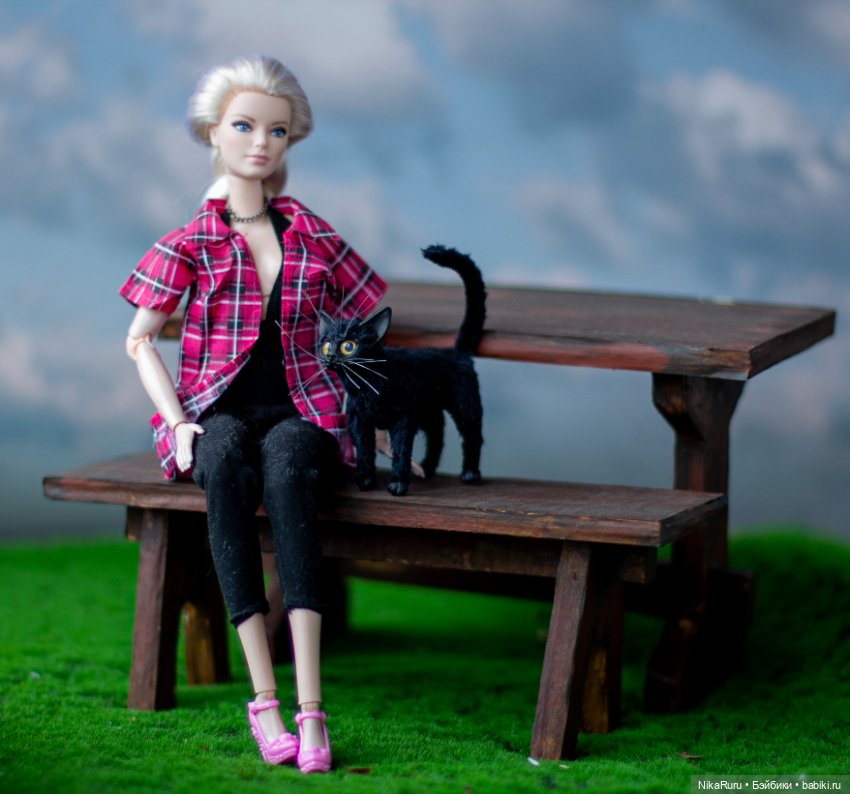 Кот для Барби 1/6 в смешанной технике