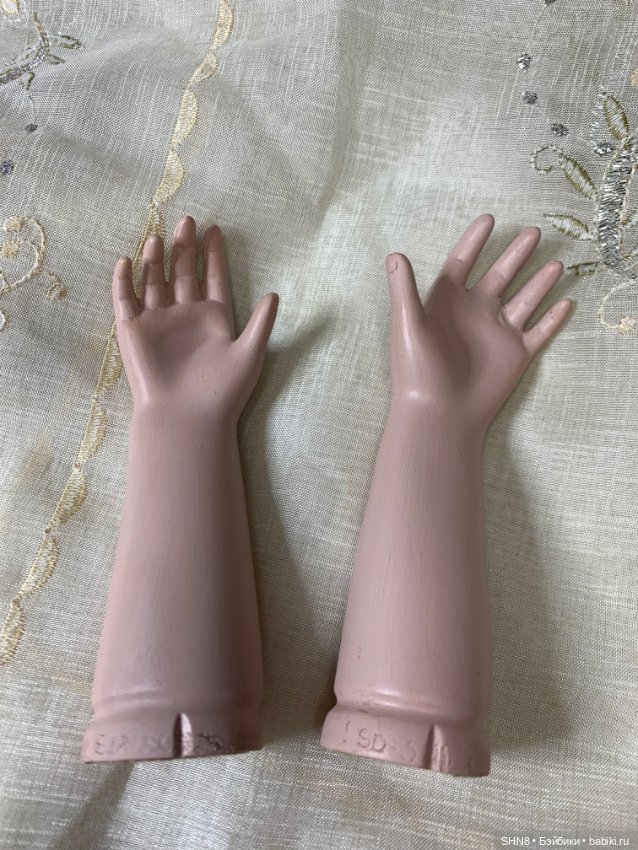 Ручки фарфоровые парные — Тела и головы для кукол (фото 2)