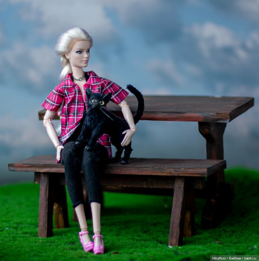 Кот для Барби 1/6 в смешанной технике (фото 2)