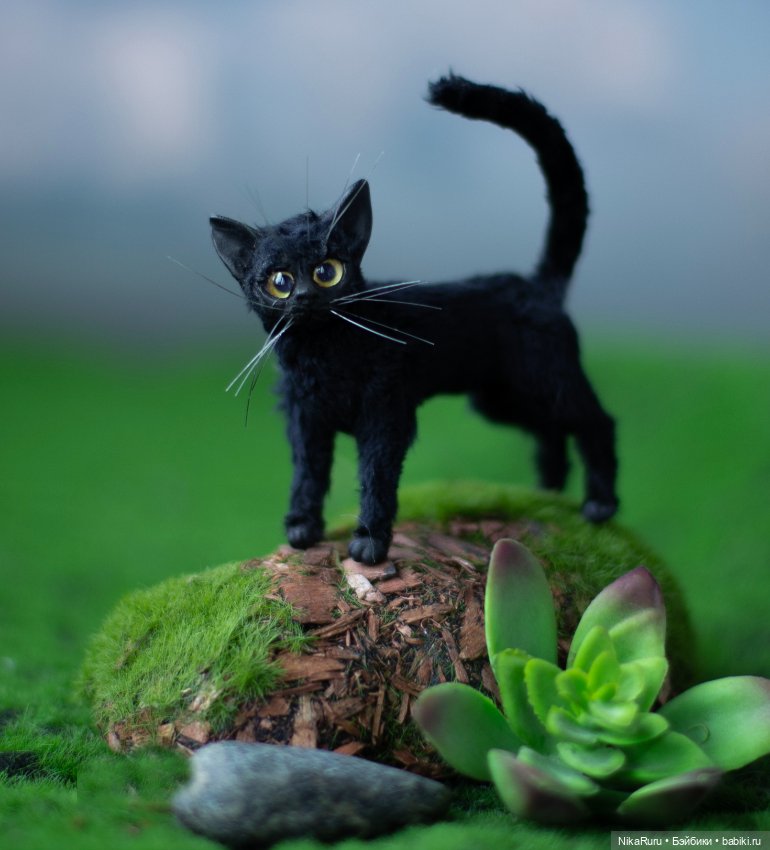 Кот для Барби 1/6 в смешанной технике (фото 3)