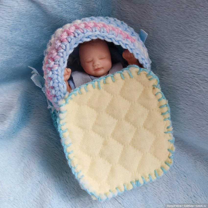 Мини реборн Кукла младенец мальчик (фото 3)