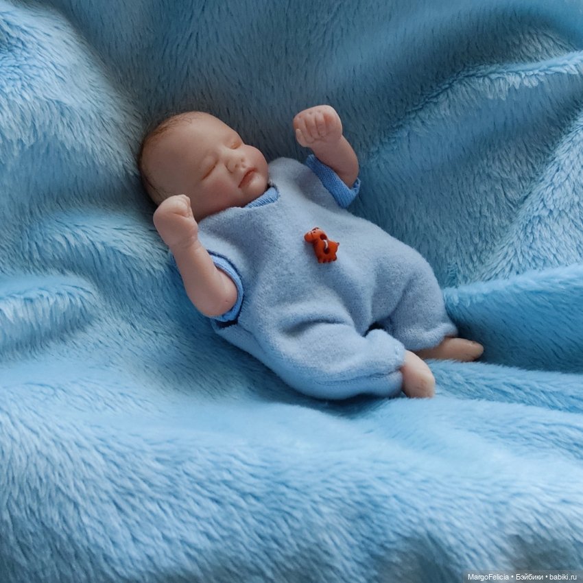 Мини реборн Кукла младенец мальчик (фото 5)