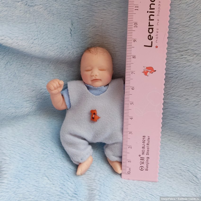 Мини реборн Кукла младенец мальчик (фото 7)