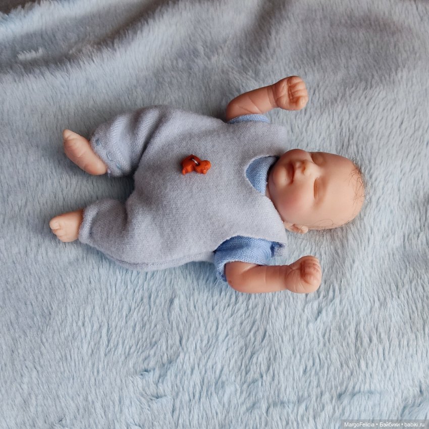 Мини реборн Кукла младенец мальчик (фото 8)