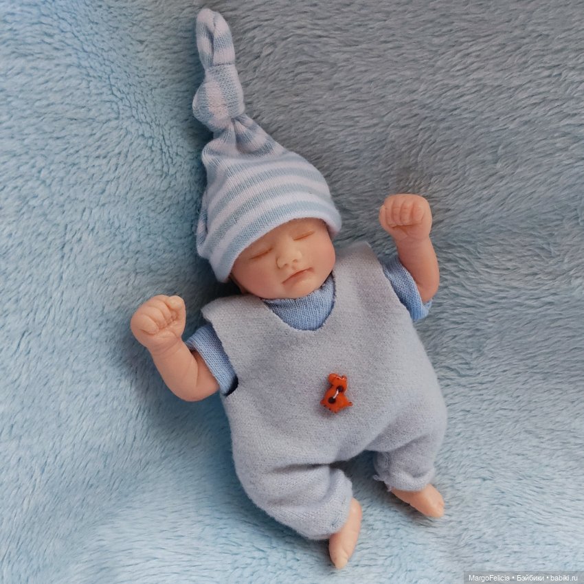 Мини реборн Кукла младенец мальчик (фото 6)