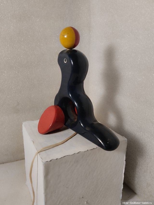 Деревянная игрушка Каталка Цирковой тюлень с мячом (фото 5)