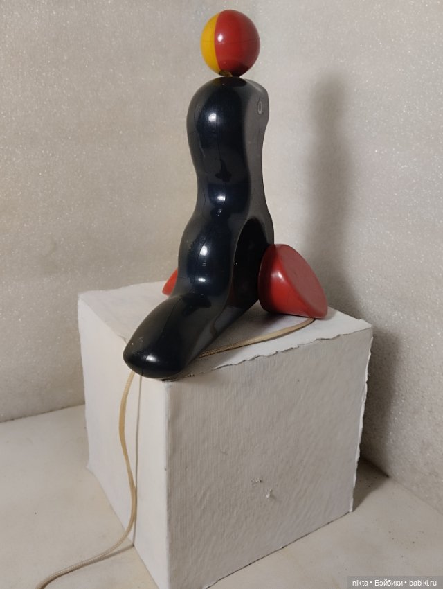 Деревянная игрушка Каталка Цирковой тюлень с мячом (фото 4)