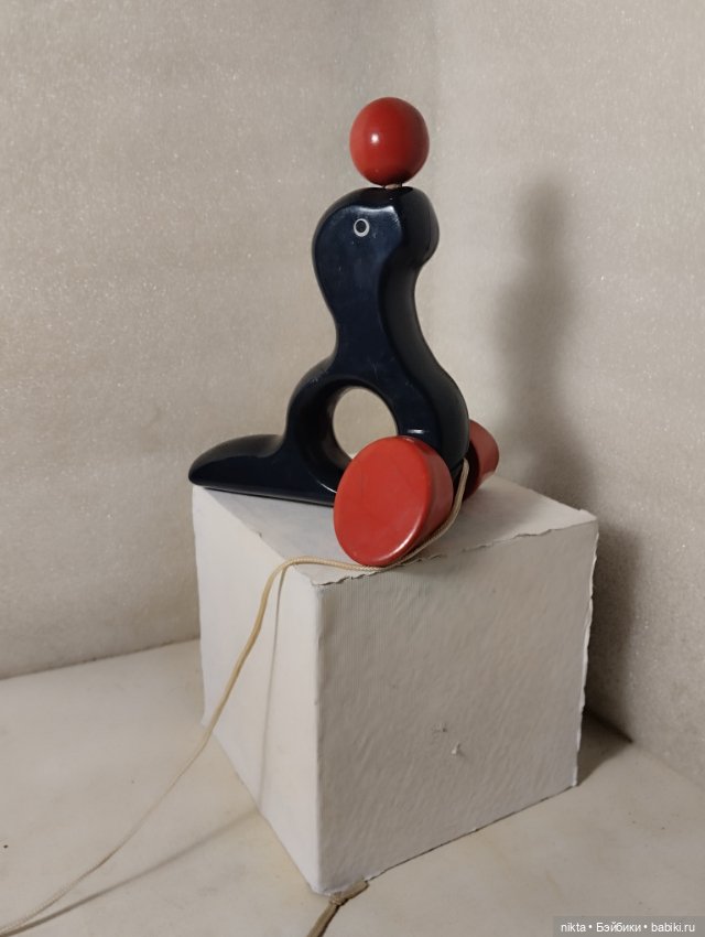 Деревянная игрушка Каталка Цирковой тюлень с мячом (фото 3)