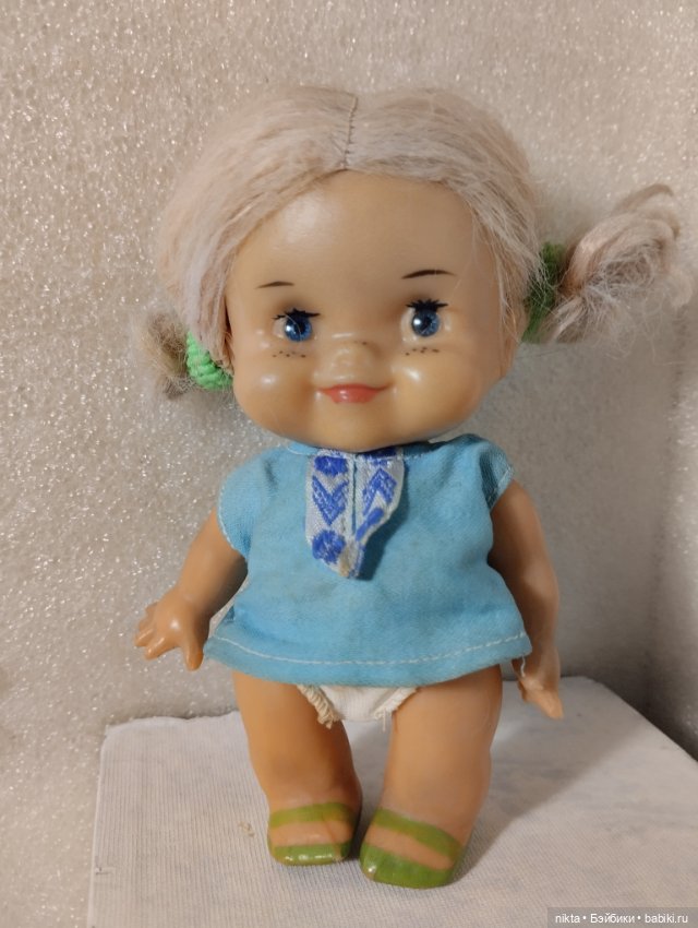 Кукла СССР Конопатая малышка в родном