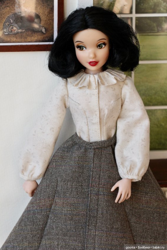 Юбка и блуза на куклу с тонкой талией и широкими бедрами 1/6 (фото 2)