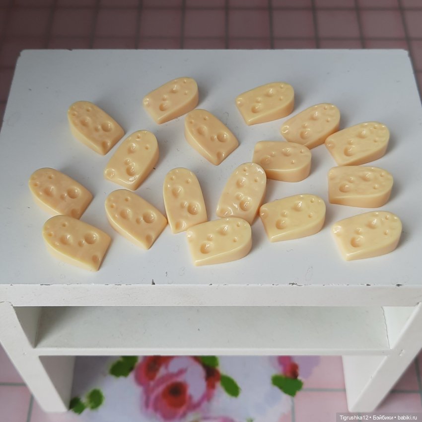 Кусочки сыра — Миниатюра для кукол