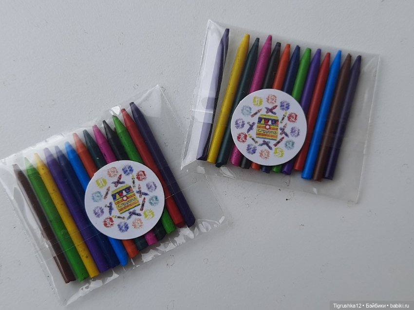 Набор с карандашами — Миниатюра для кукол