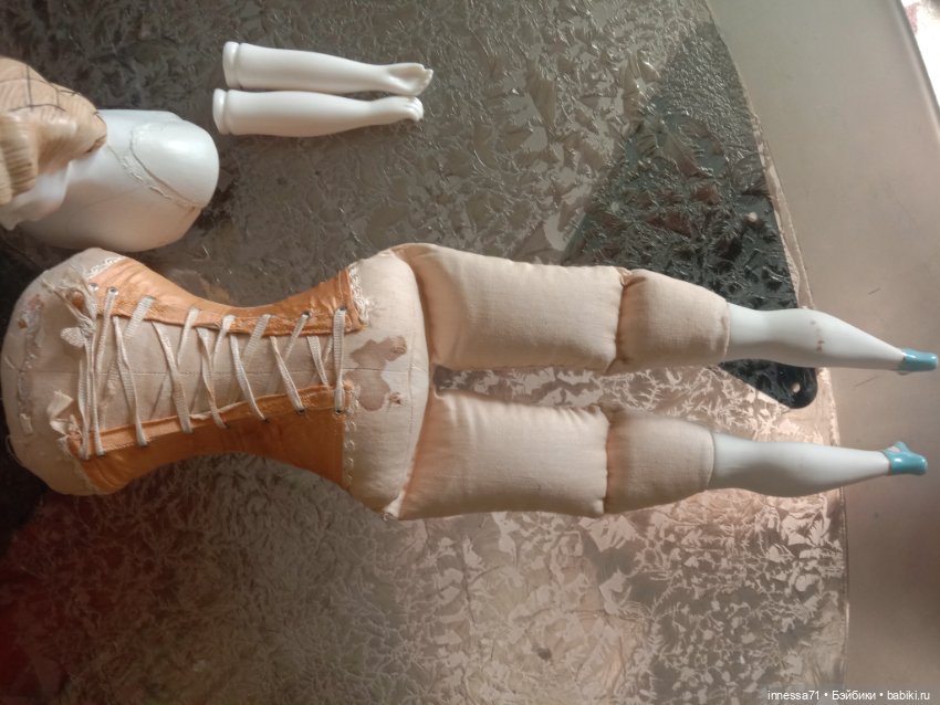 Антикварная дама-париан в стиле императрицы Евгении,реставрация (фото 4)