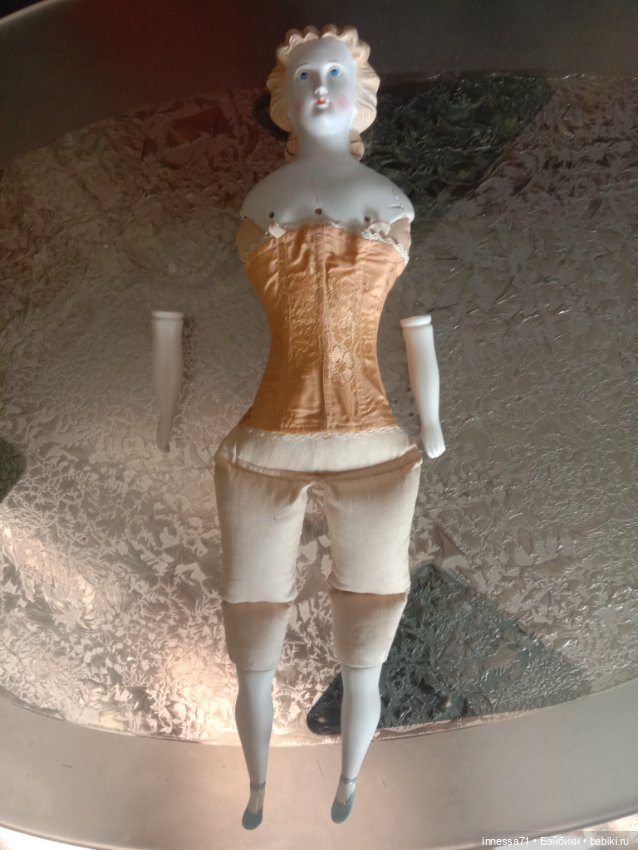 Антикварная дама-париан в стиле императрицы Евгении,реставрация (фото 5)