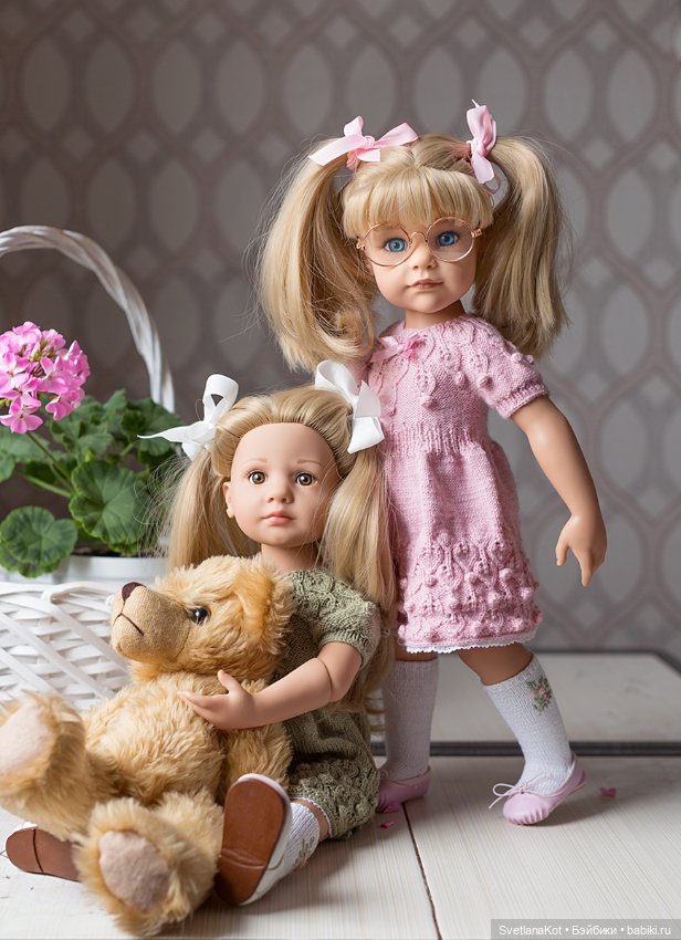 МК по вязанию 2-х платьев для больших Готц - "Вересковый мёд" (фото 3)