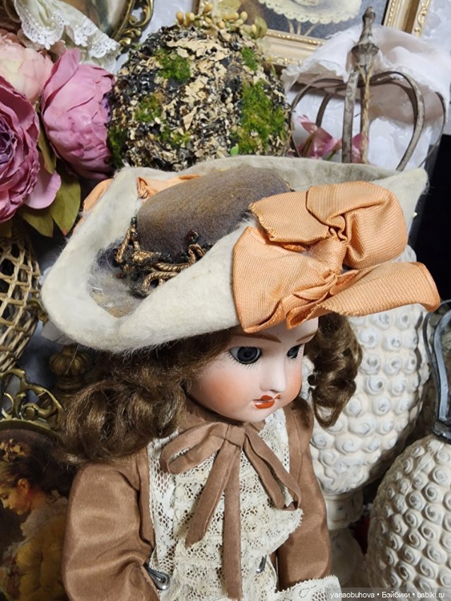 Редкая французская антикварная куколка Жуль Верлингтон, 35 см (фото 10)
