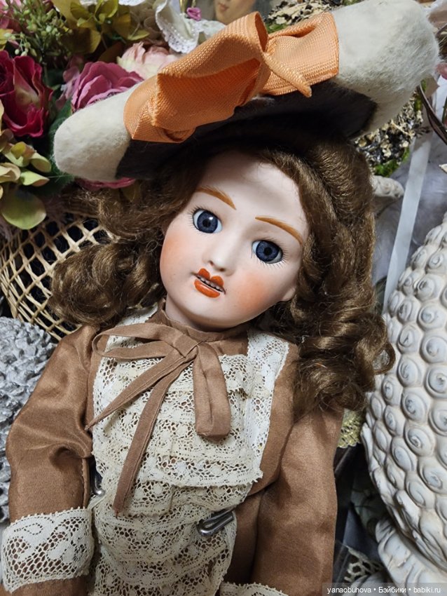 Редкая французская антикварная куколка Жуль Верлингтон, 35 см (фото 9)