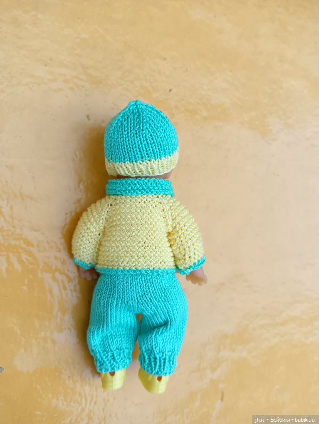 Пупс ГДР на спине номер 112 в комплекте ручной работы и ботиночках (фото 2)