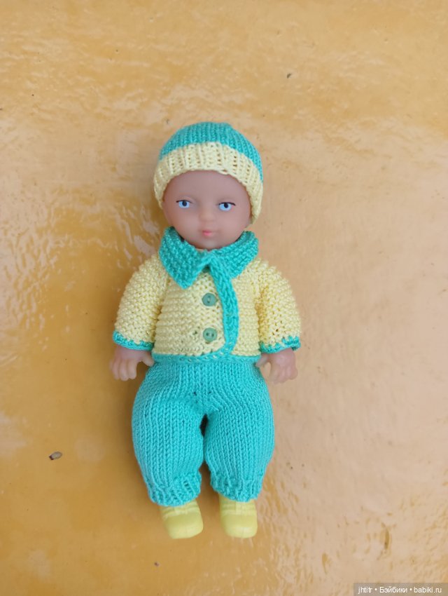 Пупс ГДР на спине номер 112 в комплекте ручной работы и ботиночках