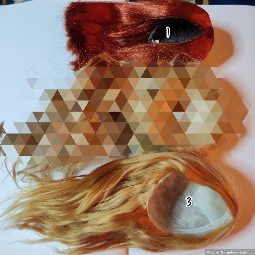 Парик светло-рыжий на Minifee, альпака (фото 2)