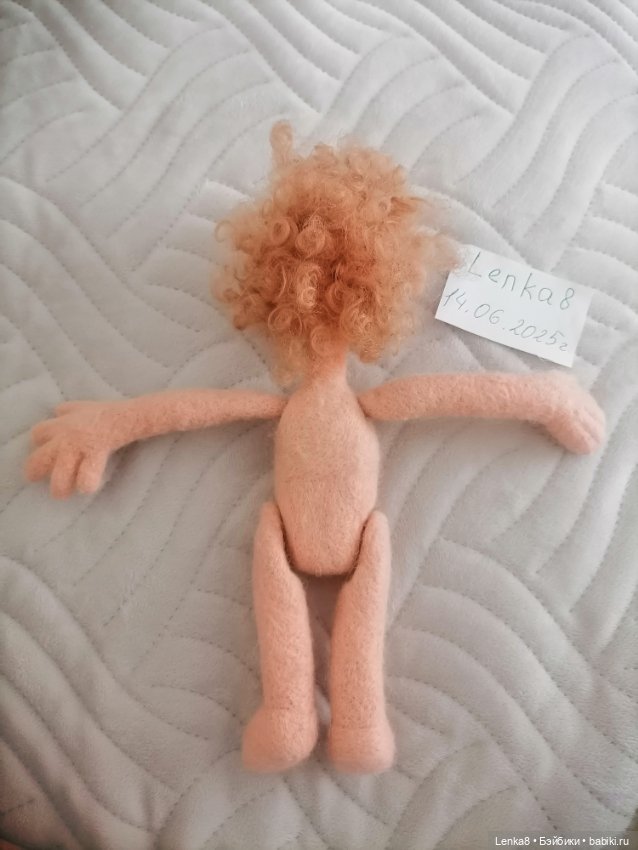 Валяная кукла кудрявый Ванька (фото 5)