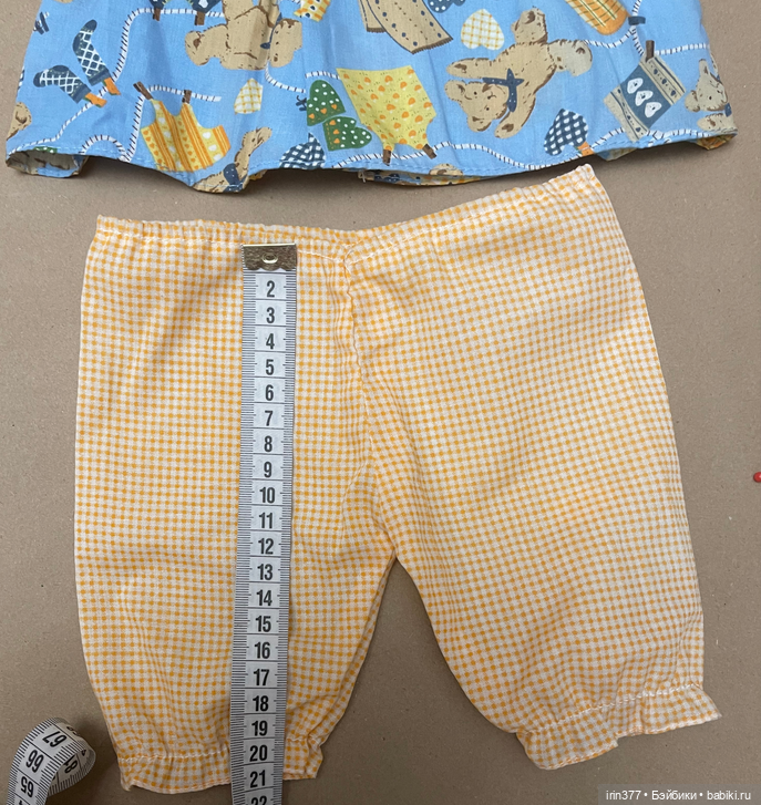 Костюм хлопковый фабричный для куклы или мишки