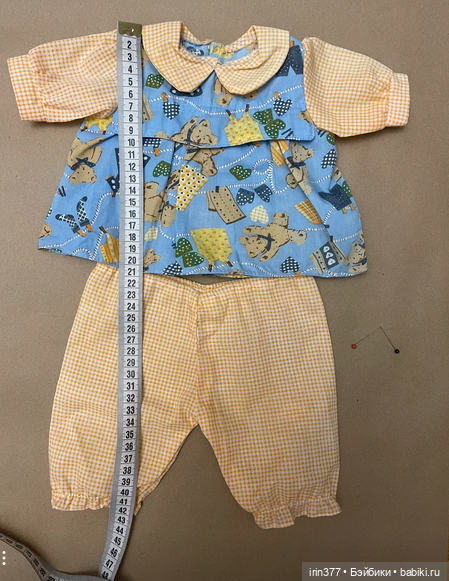 Костюм хлопковый фабричный для куклы или мишки (фото 10)