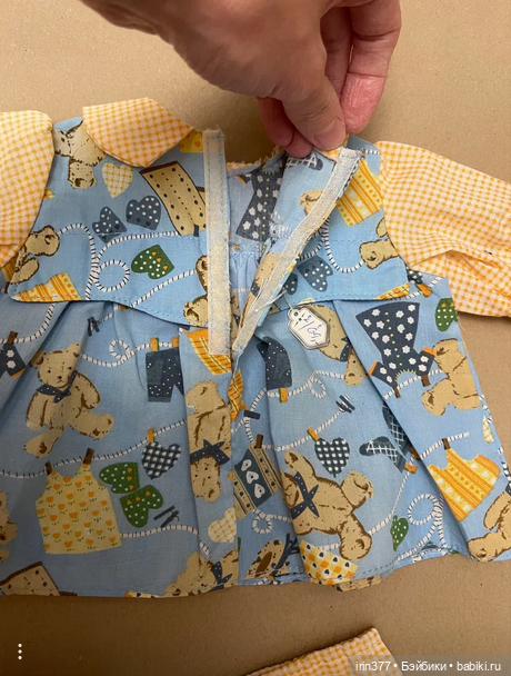Костюм хлопковый фабричный для куклы или мишки (фото 7)