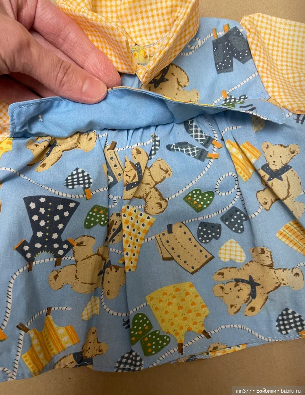 Костюм хлопковый фабричный для куклы или мишки (фото 8)