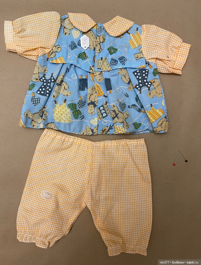 Костюм хлопковый фабричный для куклы или мишки (фото 2)