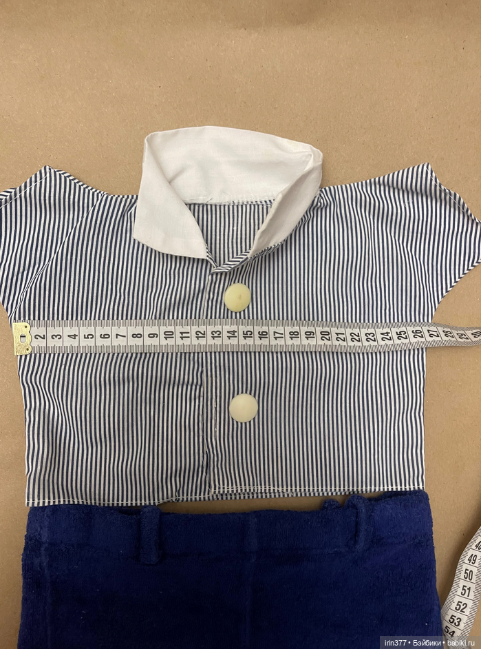 Костюм для антикварной, винтажной или любой другой куклы, медведя (фото 7)