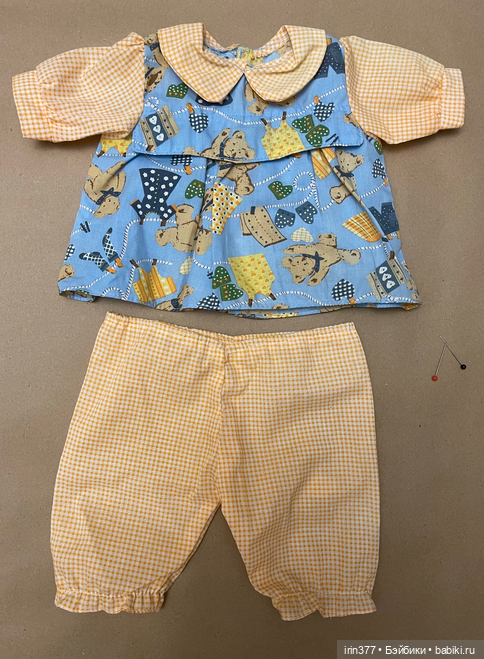 Костюм хлопковый фабричный для куклы или мишки