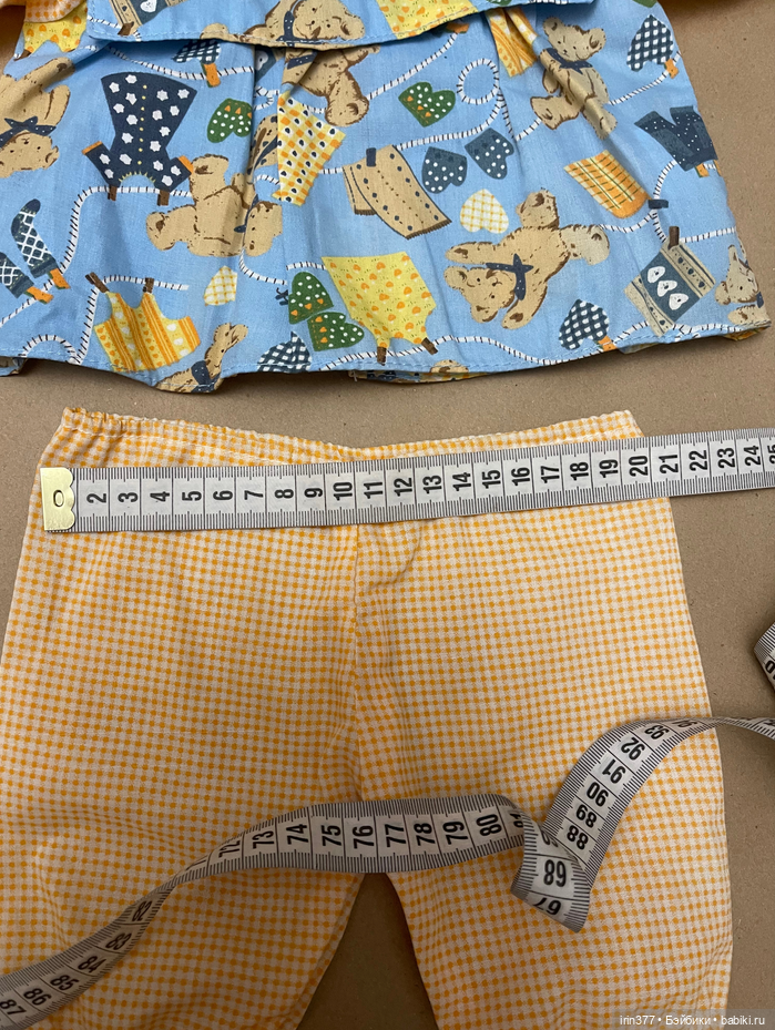 Костюм хлопковый фабричный для куклы или мишки