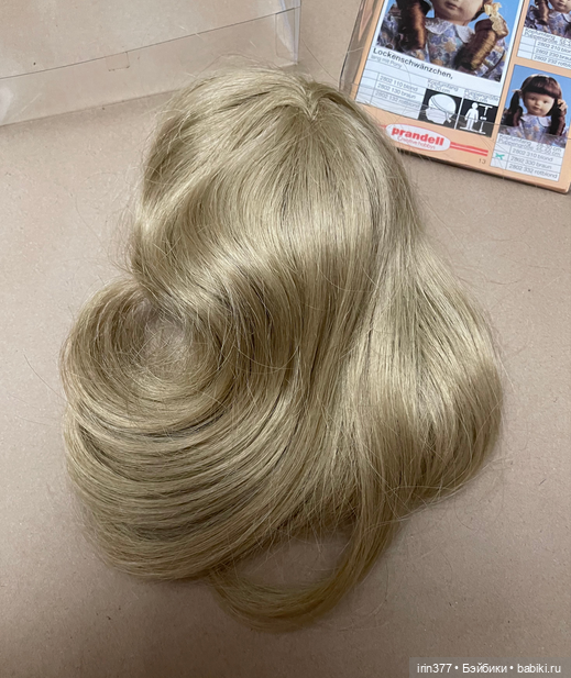 Парик для антикварной, винтажной или любой другой куклы в упаковке, с каталогом (фото 5)