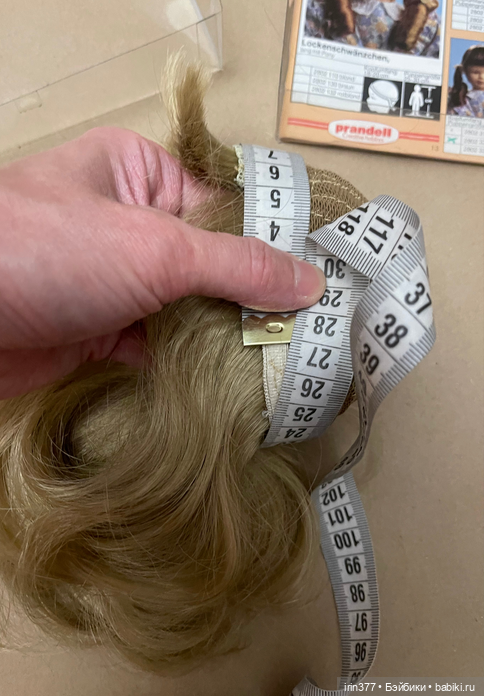 Парик для антикварной, винтажной или любой другой куклы в упаковке, с каталогом (фото 8)