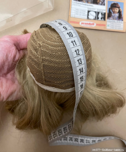 Парик для антикварной, винтажной или любой другой куклы в упаковке, с каталогом (фото 7)