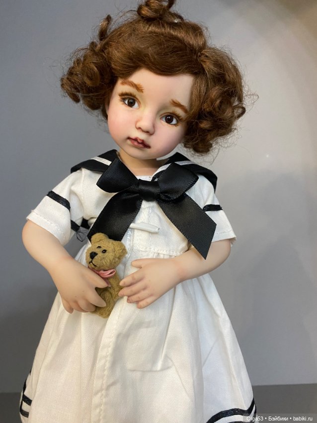 Фарфоровая куколка по молду D. Effner (фото 5)