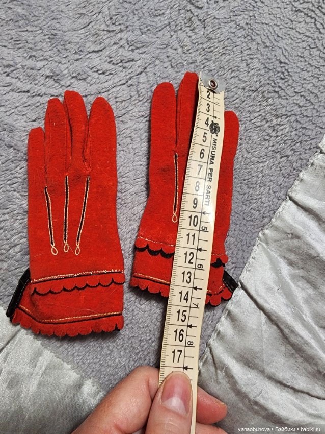 Антикварные кукольные или детские перчатки (фото 4)