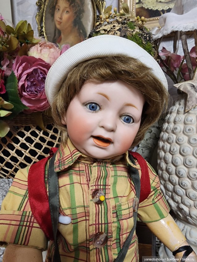 Антикварный мальчишка Кестнер Сэмми, молд 211 на полностью шарнирном теле, рост 35 см (фото 6)