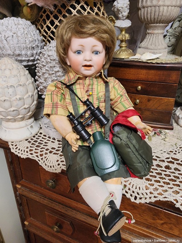 Антикварный мальчишка Кестнер Сэмми, молд 211 на полностью шарнирном теле, рост 35 см