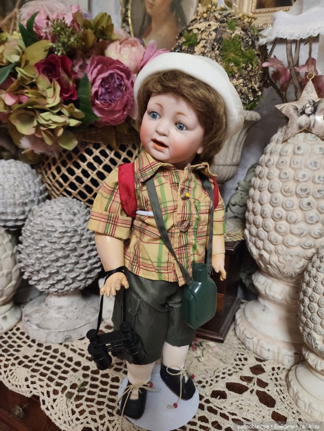 Антикварный мальчишка Кестнер Сэмми, молд 211 на полностью шарнирном теле, рост 35 см (фото 8)