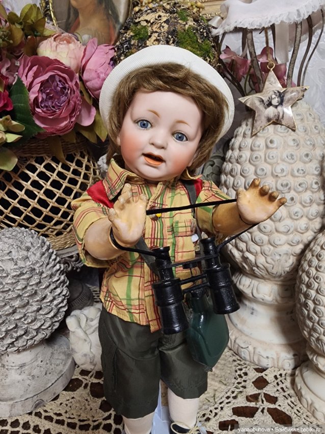 Антикварный мальчишка Кестнер Сэмми, молд 211 на полностью шарнирном теле, рост 35 см