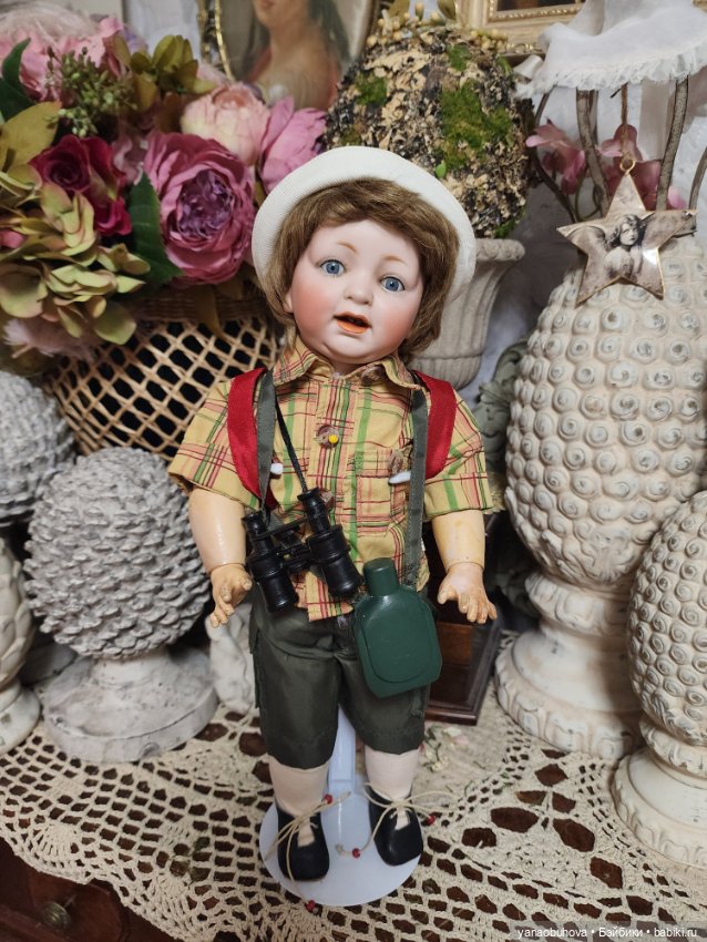 Антикварный мальчишка Кестнер Сэмми, молд 211 на полностью шарнирном теле, рост 35 см (фото 9)