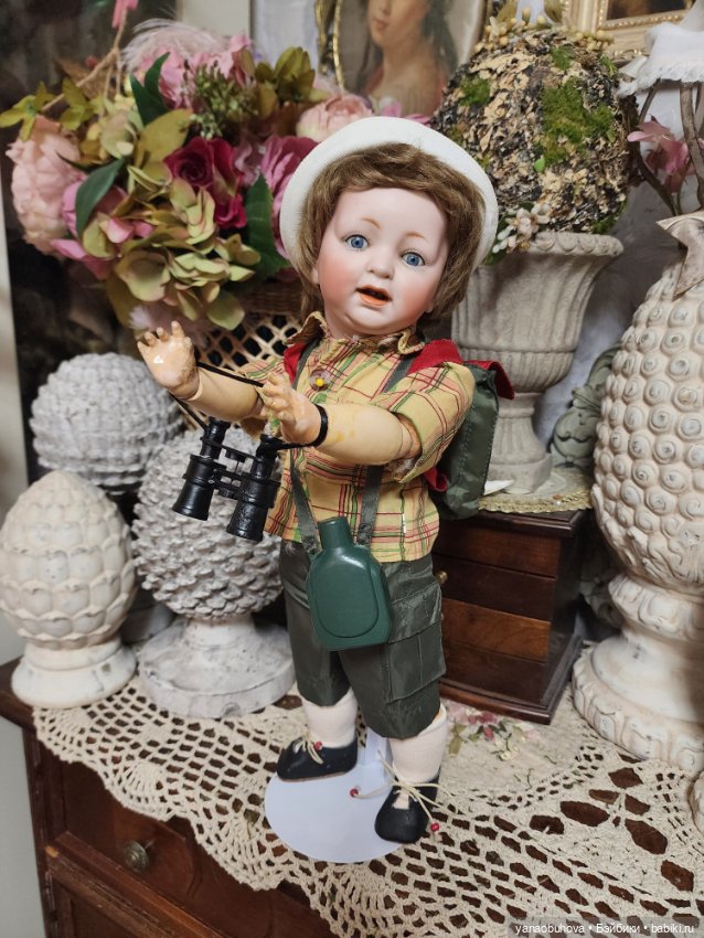 Антикварный мальчишка Кестнер Сэмми, молд 211 на полностью шарнирном теле, рост 35 см (фото 10)