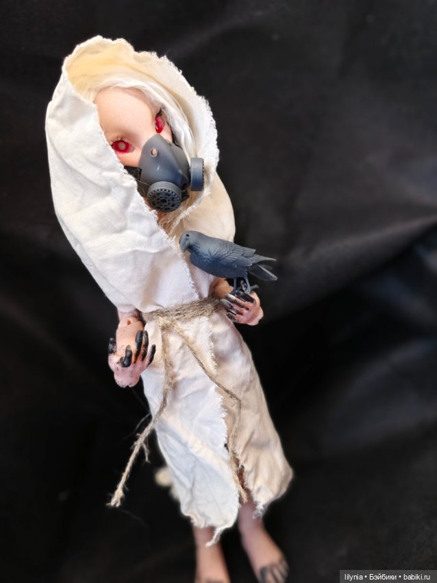 Радиационная мышь,авторская бжд кукла (фото 3)