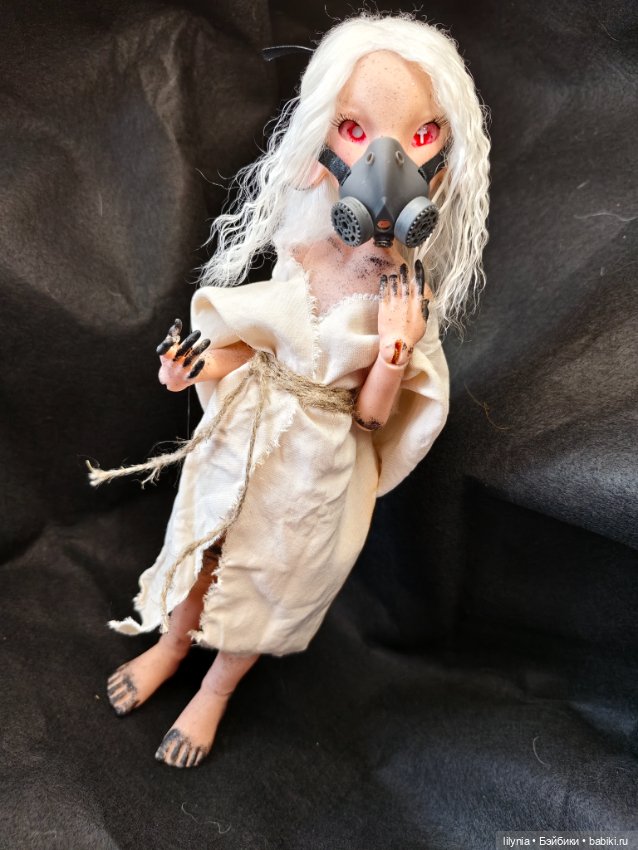 Радиационная мышь,авторская бжд кукла (фото 4)
