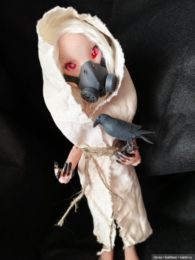 Радиационная мышь,авторская бжд кукла (фото 2)