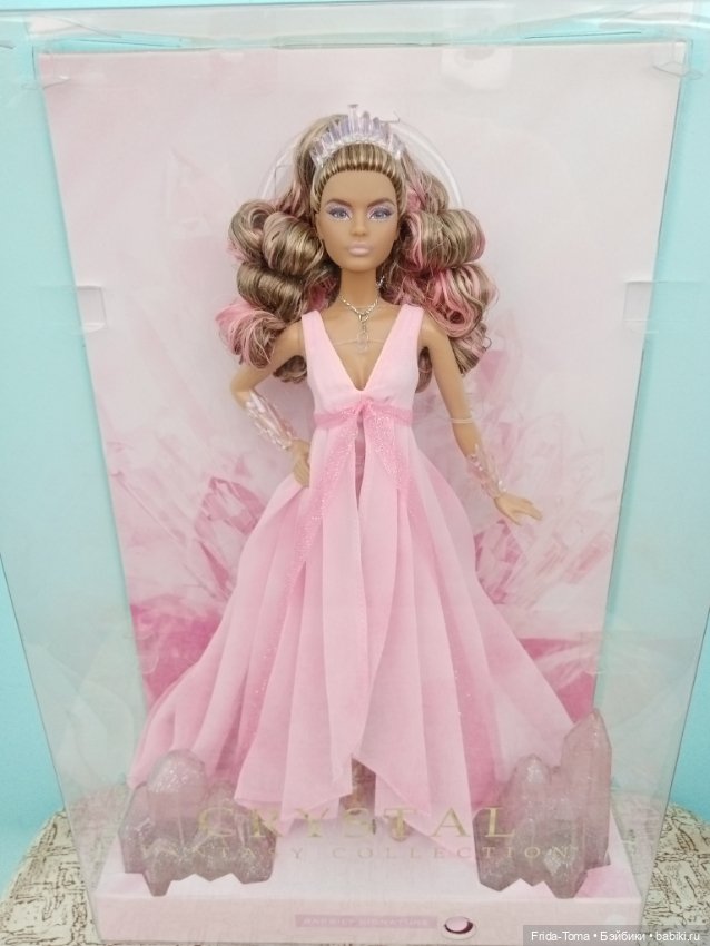 Барби Лина Кристальная Фантазия Розовый Кварц, Barbie Crystal Fantasy Collection Rose Quartz